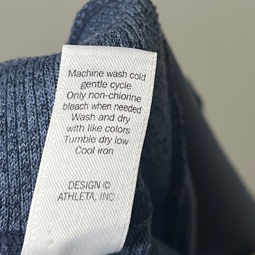 Athleta Shorts Women S Blue Space Dye Athletic Athleisure Drawstring Pockets - Picture 6 of 9